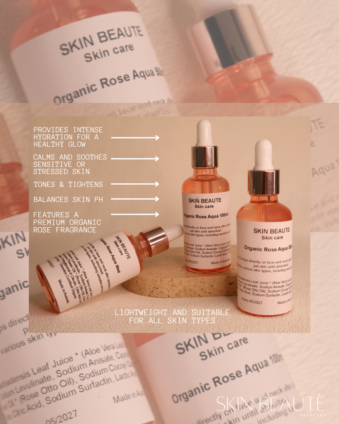 Organic Rose Aqua 50ml